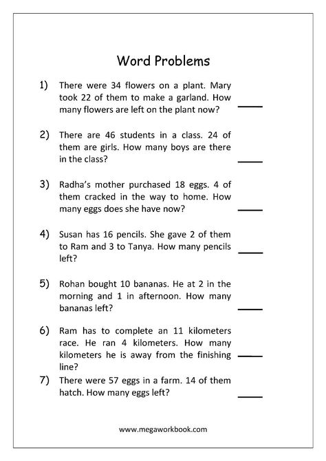 Math Story Problems, Addition And Subtraction Word Problems, Problem Solving Worksheet, Mental Maths Worksheets, Addition Words, Math Addition Worksheets, 4th Grade Math Worksheets, Math Subtraction, Addition Word Problems