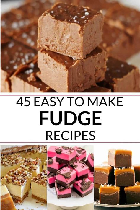 Old Fashion Fudge Recipes, Baked Fudge Recipe, No Bake Fudge, 2 Ingredient Fudge, Best Fudge Recipe, Rocky Road Fudge, Holiday Fudge, Easy Fudge, Homemade Fudge Recipes