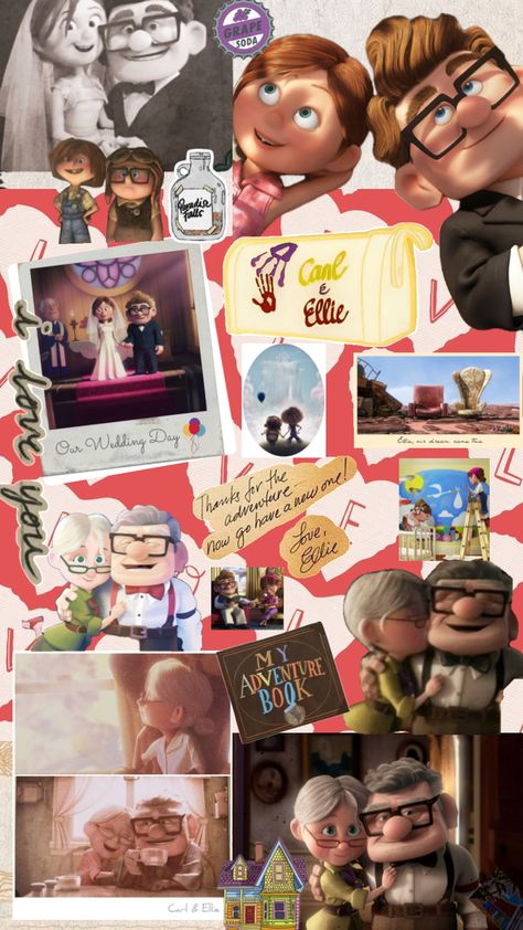 carl & Ellie Ellie From Up, Up Carl And Ellie Wallpaper, Carl And Ellie Wallpaper, Pixar Wallpaper, Up Carl Y Ellie, Disney Movie Up, Bg Wallpaper, Up Carl And Ellie, Carl Y Ellie