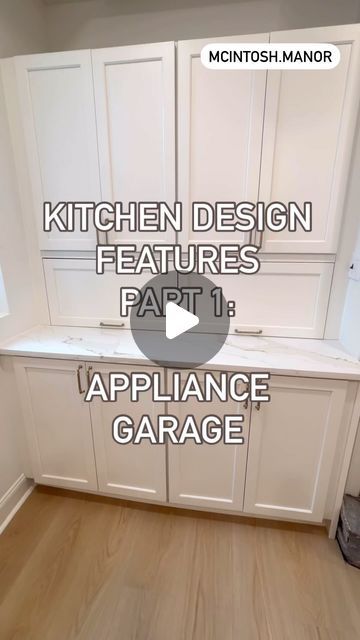 44 likes, 8 comments - mcintosh.manor on February 15, 2024: "🤩✨ Appliance Garage ✨🤩 If minimalism and functionality had a baby, it would be the appliance garage! We have easy access to all our commonly used small appliances, and none of the clutter. Like & save for your own kitchen! . . . #kitchen #kitchenrenovation #kitchendesign #design #architect #innovative #appliancegarage #minimalist #interiordesign #diy #diyideas #home #renovation #remodel #remodeling #smarthome". Appliance Station Kitchen, Building An Appliance Garage, Kitchen Cabinets Appliance Storage, Small Kitchen With All Appliances, Kitchen Storage Ideas Appliances, Appliance Garage With Pullout, Kitchen Garage Ideas, Small Garage Kitchen Ideas, Appliance Bar In Kitchen