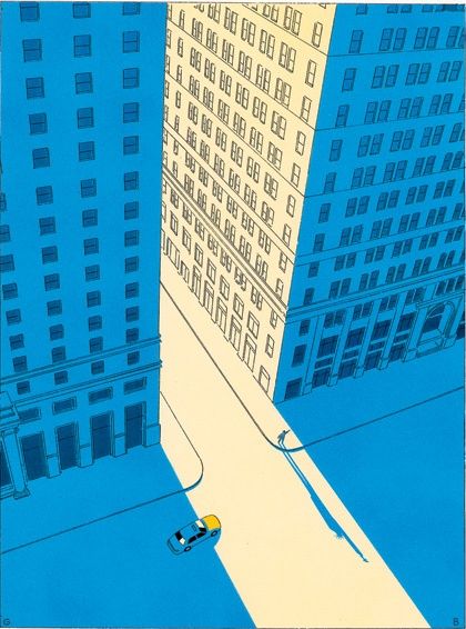 Chris Ware #thevintees #illustration Guy Billout, Chris Ware, الفن الرقمي, Ligne Claire, Plakat Design, City Illustration, City Street, Art And Illustration, Drawing Tutorials