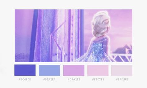 frozen color palette | Found on tumblr.com Frozen Colour Palette, Elsa Color Palette, Frozen Color Palette, Elsa Castle, Decorating Toddler Girls Room, Frozen Bedroom, Bee Room, Frozen Room, Disney Bedrooms