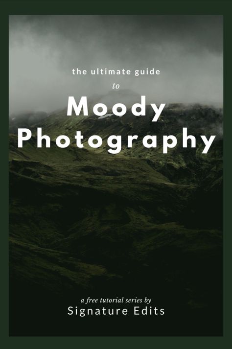 Moody Photography: A Comprehensive Guide + Video Tutorial Portrait Photography Editing, Moody Portraits, Photography Fundamentals, Photo Techniques, Photography Advice, Moody Photography, Landscape Photography Tips, Creative Photography Techniques, Photography Help