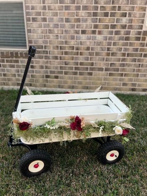 Ring Bearer Wagon Ideas, Wedding Wagon For Ring Bearer, Ring Bearer Wagon, Wedding Wagon, Wagon For Wedding, Wagon Ideas, Ring Bear, Put A Ring On It, Ring Bearer