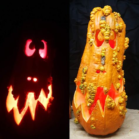 Wart Pumpkin Ideas, Wart Pumpkin Carving, Warty Pumpkin Carving Ideas, Warty Pumpkin Carving, Squash Carving, Worry Wart, Peter Pumpkin, Pumpkin Carver, Pumpkin Carving Ideas