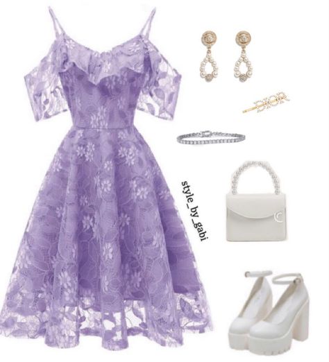 Dress Ungu, Say You Love Me, Dress Design Drawing, Purple Outfits, Princess Outfits, You Love Me, Crop Top Outfits, Glam Dresses, Kpop Fashion Outfits