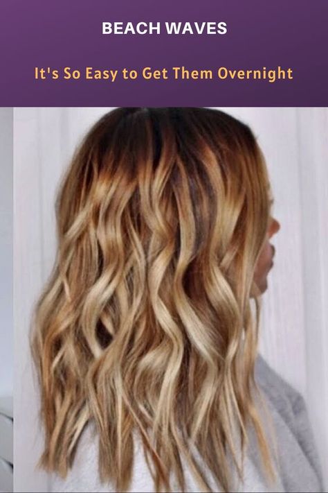 Easy Way To Get Beach Wave Hair, Braid Beach Waves, Braided Hair Curls Beach Waves, Easy Beach Waves Long Hair, Braided Perm Beach Waves, Heatless Beach Waves Overnight Short Hair, Beach Wave Braids Overnight, How To Wake Up With Wavy Hair, Easy Overnight Beach Waves