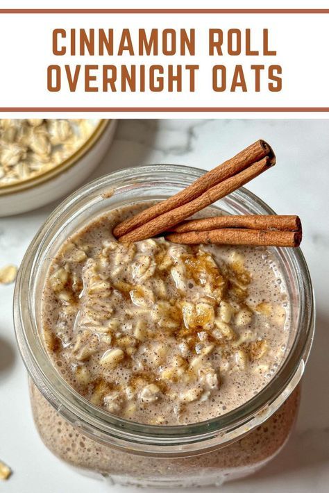 May 7, 2023 - This 3-step cinnamon roll overnight oats recipe is delicious and healthy. Cinnamon overnight oats are great for meal prep and busy mornings. Brown Sugar Cinnamon Overnight Oats, Cinnamon Roll Overnight Oats, Honey Kitchen, Cinnamon Overnight Oats, Overnight Oats Recipe Easy, Best Overnight Oats Recipe, Overnight Oatmeal Recipes, Oat Recipes Healthy, Overnight Oats Recipe Healthy