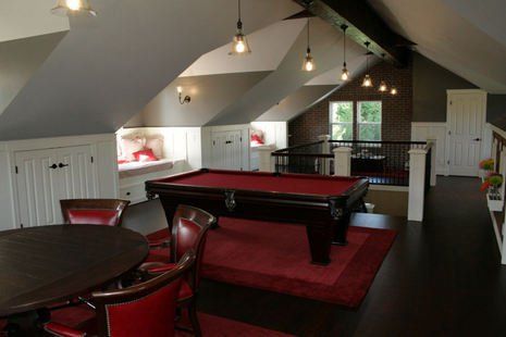 Attic Game Room, Attic Design Ideas, Attic Room Ideas, Attic Bed, Attic Renovation Ideas, Finished Attic, Attic Playroom, Attic Loft, Small Attic