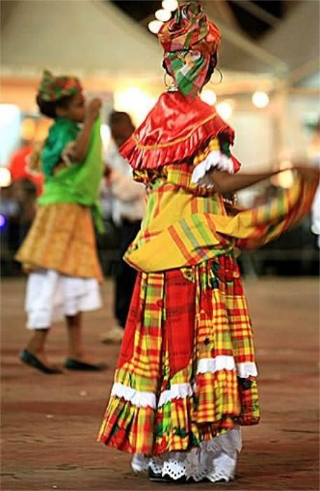 Guyana People, Creole People, Caribbean Fashion, Jamaican Culture, Poupette St Barth, Caribbean Culture, Man Weave, National Dress, French Guiana