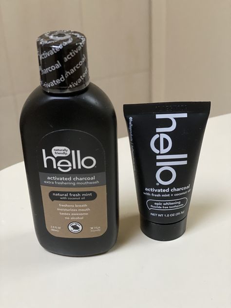 I'm keeping my smile merry and bright this holiday season with activated charcoal toothpaste and mouthwash from hello®. join hello friends community and brush happy and swish happy all year long. #brushhappy #ad Hello Mouthwash, Hello Toothpaste, Hygiene Essentials, Charcoal Toothpaste, Brand Vision, Oral Care Routine, Smell Goods, Teeth Care, Activated Charcoal