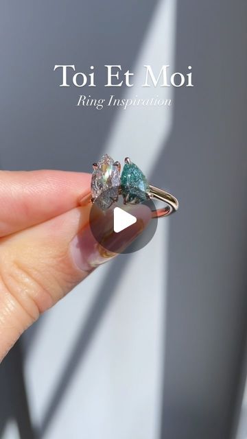 20K views · 1.3K likes | Cullen Jewellery | Custom Engagement Rings on Instagram: "A toi et moi ring, meaning you and me in french, showcases a unique design featuring not one, but two centre stones.💍✨  The two stones are typically positioned side by side and you have the freedom to choose whether they are of the same size or different sizes, as well as if they should match or contrast in shape and colour, catering to your personal preferences.🤍  Toi et moi rings have a long history, dating back to the 1800s and have experienced a recent resurgence in popularity.   The presence of dual stones symbolises the connection and bond shared between two individuals. As a result, this style of ring holds deep sentimental and symbolic meaning, making it a cherished choice.💖  Rings Featured: • Apr Ring Meaning, Custom Engagement Rings, Long History, Custom Engagement Ring, Side By Side, Instagram A, You And I, Unique Design, Meant To Be