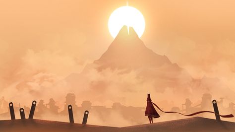 Journey Wallpaper, Unity 2d, Concept Environment, Journey Game, Games Journey, 2k Wallpaper, Application Iphone, Twitter Post, Landscape Illustration