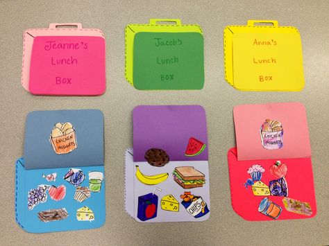 Lunch Box Craft - Healthy Meals for Kids Healthy Food Activities, Healthy Food Art, Preschool Food, Gym Nutrition, Nutrition Activities, Food Art For Kids, Food Activities, Box Craft, Healthy Lunchbox