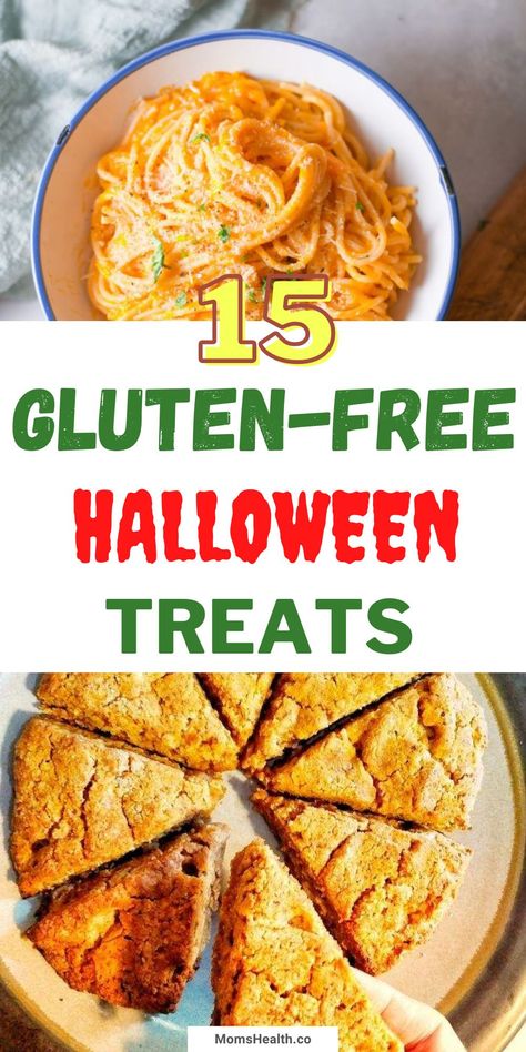 Need some gluten-free Halloween treats? Look no more because here are 15 spooky and creative gluten-free candies perfect for Halloween! #halloweentreats #halloweenrecipes #glutenfree Gluten Free Spooky Snacks, Halloween Food Gluten Free, Gluten Free Halloween Recipes, Gluten Free Halloween Candy, Halloween Candy Treats, Spooky Foods, Gluten Free Halloween Treats, Gluten Free Halloween Food, Pumpkin Pasta Recipe