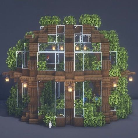 Minecraft Greenhouse, Cute Minecraft, Construction Minecraft, Minecraft Welten, Minecraft Garden, Case Minecraft, Minecraft Decoration, Rumah Minecraft Sederhana, Minecraft Mansion