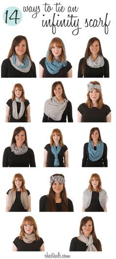 A Living Sacrifice: Ways to Wear an Infinity Scarf Ways To Tie A Scarf, Tie A Scarf, Scarf Knots, Simple Scarf, Mode Tips, Ways To Wear A Scarf, How To Wear A Scarf, Diy Scarf, Fashion Tutorial