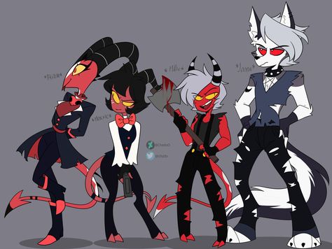 Helluva Boss in Genderbent by Chizitx | Rule 63 | Know Your Meme Boss Series, Rule 63, Boss Wallpaper, Monster Hotel, Vivziepop Hazbin Hotel, Hotel Art, 만화 캐릭터, 영감을 주는 캐릭터, Helluva Boss