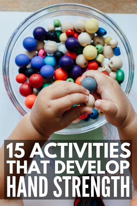 Indoor Toddler Activities, Hand Strengthening Activities, Hand Strengthening Exercises, Exercises For Kids, Hand Strengthening, Fine Motor Development, Indoor Activities For Toddlers, Fine Motor Activities For Kids, Occupational Therapy Activities