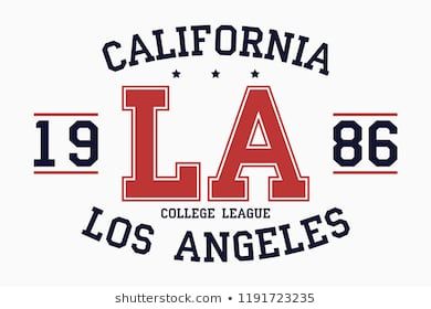 California Los Angeles, Vector Illustration, Typography, Angeles, Stamp, California, T Shirt, Blue, Los Angeles