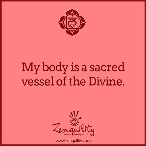 Root chakra affirmation: My body is a sacred vessel of the Divine. #root #chakra #affirmation #divine Supreme Witch, Kundalini Awakening, Chakra Affirmations, Affirmations For Happiness, Chakra Meditation, Mind Body Soul, Root Chakra, Body And Soul