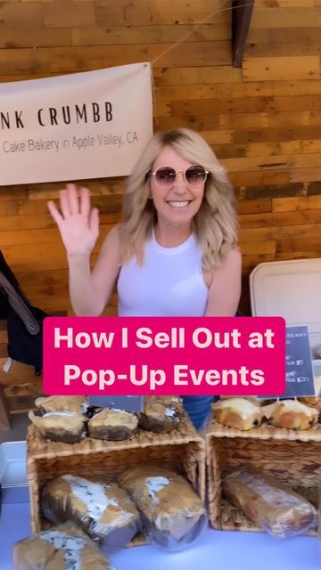 Baked Goods Pop Up Shop, Pop Up Shop Display Ideas Baked Goods, Portable Bakery Display Ideas, How To Set Up A Bake Sale Table, Bake Sale Pop Up Shop, Food Vendor Booth Ideas Bake Sale, Pop Up Cookie Display, Pop Up Bakery Shop, Bakery Event Ideas