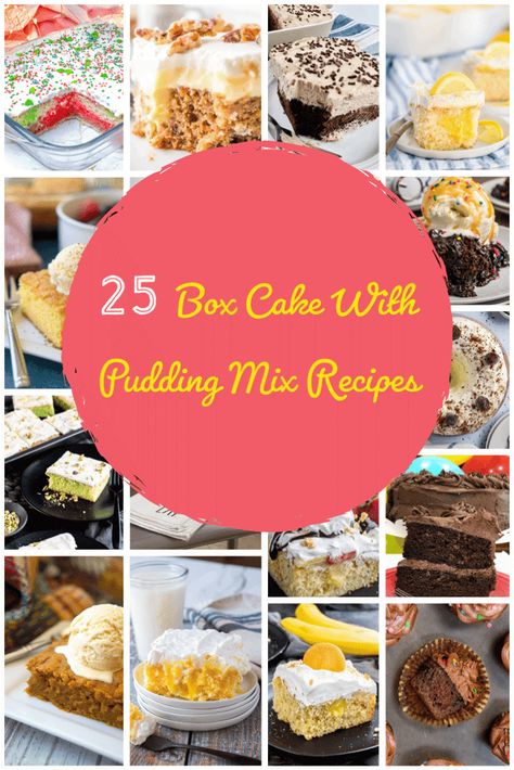 Are you specifically looking for box cake with pudding mix ideas? Well if you’re not you should be! These recipes are easy and mouthwatering. Boxed Cake Mixes Recipes With Pudding, Cake Mix Plus Pudding Recipe, Box Cake Pudding Recipe, Pudding Mix Cake Recipes, White Cake Mix With Pudding Added, Pudding And Cake Mix Recipes, Jello Pudding Cake Recipe, Cake Mix Pudding Recipes, Cake Mix Pudding Cake