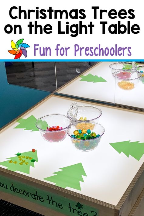 Light Table Ideas, Light Box Activities, Preschool Christmas Activities, Butterfly Room, Preschool Christmas Crafts, Christmas Kindergarten, Winter Preschool, Christmas Play, Daycare Activities