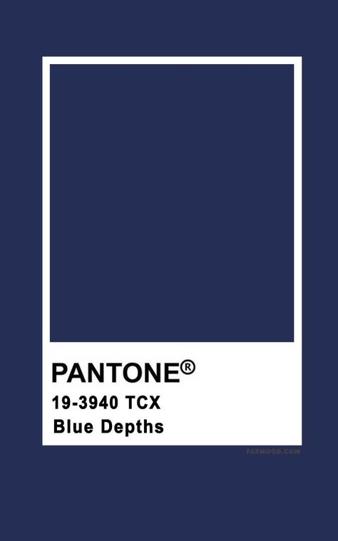 Pantone Blue Depths 13-3940 | Wedding Colours, Wedding Themes, Wedding colour palettes #pantone #colorpalette Pantone Blue Palette, Pantone Navy Blue, Pantone Colors Blue, Pantone Dark Blue, Dark Blue Pantone, Navy Blue Pantone, Pantone Navy, Pantone Azul, Wedding Colour Palettes