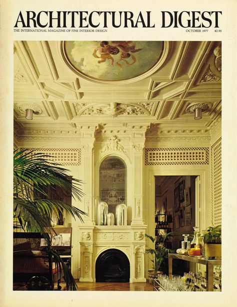 Architectural Digest Magazine, Tuscan Style, Architectural Digest, Comme Des Garcons, Wall Collage, Magazine Cover, Interior Architecture, Interior And Exterior, Wall Prints