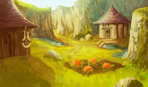 Ordon Village (artist unknown) Ordon Village, Zelda Twilight Princess, Zelda Art, Story Arc, Twilight Princess, Be Inspired, Legend Of Zelda, Picture Frames, Around The World