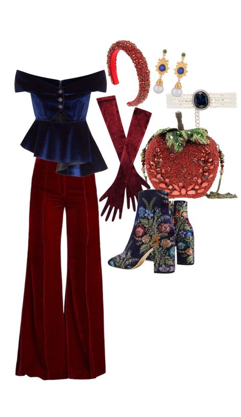 Snow White Aesthetic Modern Outfit, Disney Princess Winter Outfits, Snow White Outfit Ideas Disney Inspired, Snow White Costume Aesthetic, Snow White Modern Outfit, Snow White Aesthetic Outfit, Modern Snow White Outfit, Snow White Outfit Ideas, Snow White Inspired Outfit