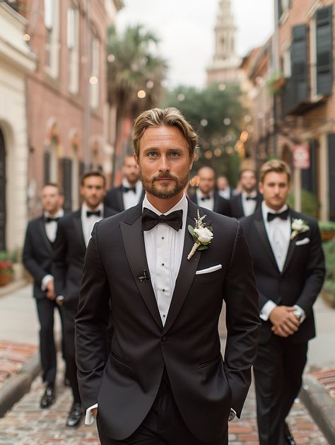 Step into the world of timeless elegance with Suitcentury.com. Our exclusive collection of suits and tuxedos is designed to make you stand out. Shop now for the perfect fit for every event.🕴️💼 #SuitCentury #MensFashion #TailoredSuits #FormalWear #DapperStyle #SuitAndTie #SharpDressing #WeddingSuits #GroomStyle #BusinessAttire #ClassyMen #LuxuryMenswear #ElegantAttire #FashionForMen #ModernGentleman #StyleEssentials #SuitUp #BestDressed #ClassicStyle #LuxuryFashion #OnlineShopping #SuitStyle Classic Groom Suit Black Tuxedos, Thomas Shelby Tuxedo, Black Tuxedo Wedding Party, Tuxedo Groom And Groomsmen, Black Suits For Men Wedding Classy, Grooms Tux Ideas, Black Suit Men Wedding, Black Tux Groomsmen, Black Tux Groom