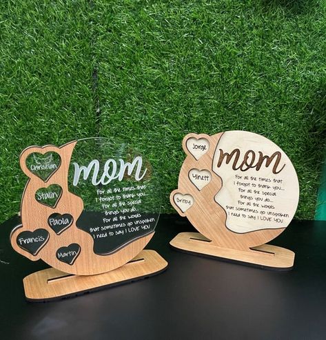 Hey, I found this really awesome Etsy listing at https://www.etsy.com/il-en/listing/990539770/mothers-day-personalized-cherrywood Laser Engraved Mothers Day Gifts, Laser Cut Mothers Day Gifts, Mothers Day Wood Projects, Mother Design, Mothers Day Signs, Personalized Plaques, Laser Engraved Ideas, Personalized Grandma, Decorative Tiles