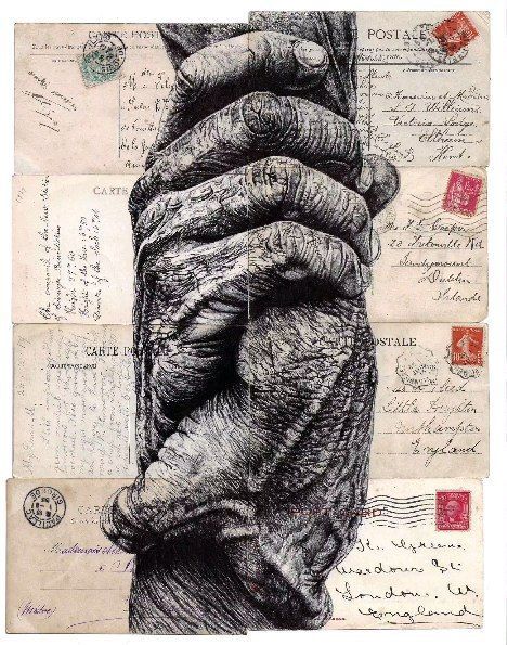 Mark Powell art on Instagram: "Ballpoint pen drawings on antique ephemera" Mark Powell Art, A Level Art Ideas, Power Gcse Art, A Level Art Themes Ideas, Connections Artwork, Power Art Gcse, Mark Powell Artist Research, Gcse Identity, A Level Art Themes