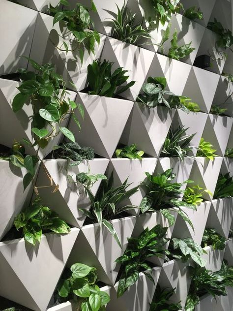 The W90 system is a premium vertical garden for interiors as well as outdoor facades. It combines quality materials, sophisticated system and original design that creates a unique atmosphere in the space. Hydroponic Interior Design, Hydroponic Wall Garden, Vertical Farming Design, Indoor Vertical Garden Wall, Vertical Garden Wall Design, Modern Vertical Garden, Modular Planter, Wall Plants Indoor, Green Wall Garden