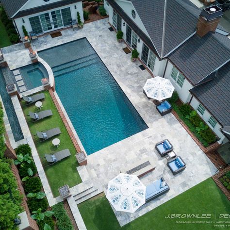 J.Brownlee Design | Landscape Architect & Luxury Pool Designer Luxury Pools Backyard, Pool And Patio, Florida Pool, Living Pool, Dream Backyard Pool, Pool House Designs, Outdoor Pool Area, Swimming Pool Architecture, Pools Backyard Inground