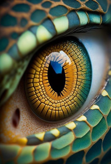 Reptile Eye, Picture Speaks A Thousand Words, Lizard Eye, Colorful Animal Paintings, Regard Animal, Eyeball Art, Animal Eyes, Eyes Artwork, Nature Is Beautiful