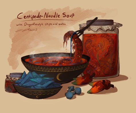 Fantasy Food, Dnd World Map, D D Items, Food Illustration Art, Food Fantasy, Ark Survival Evolved, Fantasy Props, My Fantasy World, Chips And Salsa