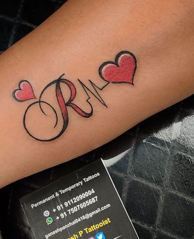 Rob Name Tattoo, The Letter R Tattoo, Robert Tattoo Name, R Name Tattoo, Double R Tattoo, Letter R Tattoo Ideas, R Tattoo Designs, Letras Tattoo Nombres, R Letter Tattoo Design