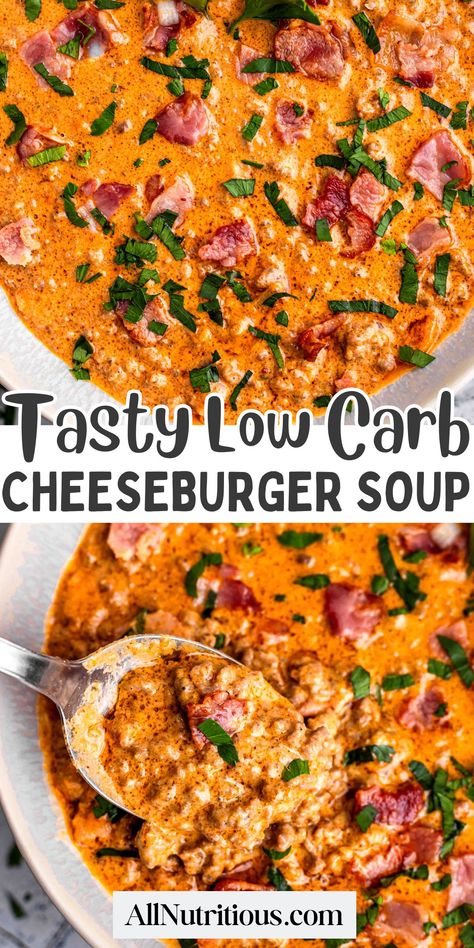 Low Carb Cheeseburger Soup Hamburger Soup Keto Low Carb, Gluten Free Low Carb Soup, Soup Protein Low Carb, High Protein Low Carb Bariatric Meals, Diabetics Friendly Recipes, Low Carb Stews And Soups, Get Better Soup Recipes, Best Keto Soup Recipes, High Protein Meals For Diabetics