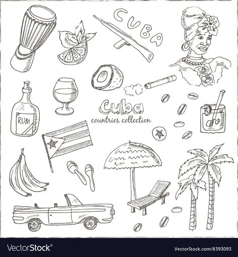 Cuba Tattoo Ideas Design, Cuban Tattoos, Surfboard Design, Tattoo Design Book, Hand Pictures, Classy Tattoos, Cuba Travel, Graphic Design Fonts, Dainty Tattoos