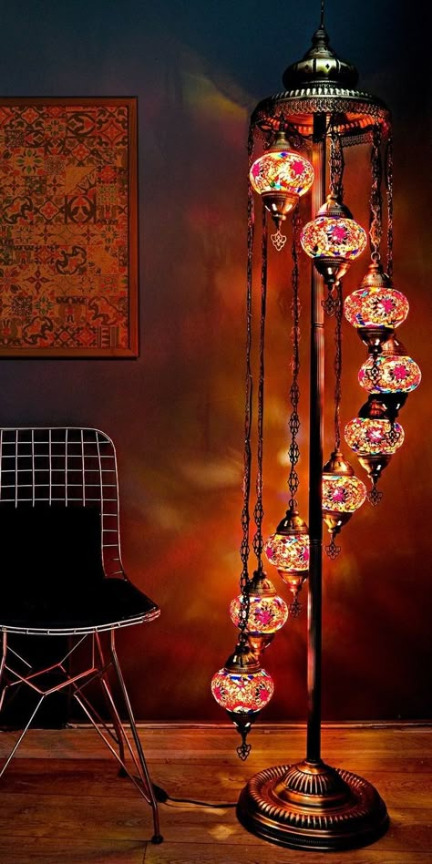 Turkish floor lamp Color Floor Lamp, Globe Floor Lamp, Turkish Lamp, Turkish Mosaic Lamp, Turkish Lamps, Moroccan Lamp, Mosaic Lamp, Moroccan Mosaic, Handmade Lamps