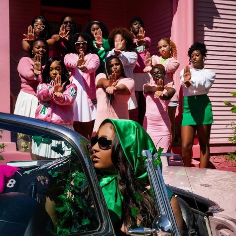 alpha kappa alpha • Instagram Aka Sorority Pictures, Alpha Kappa Alpha Photoshoot, Aka Photoshoot Ideas, Aka Poses, Aka Aesthetic, Aka Photoshoot, Hbcu Life, I Lack Nothing, Sorority Pictures