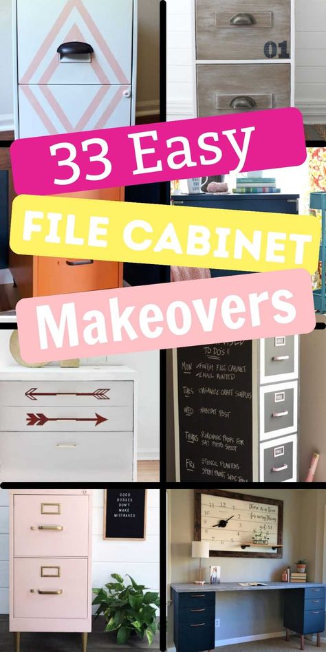 Decorating File Cabinets, Filing Cabinet Repurpose, Metal Cabinet Makeover, File Cabinet Redo, Cabinet Covers, Painted File Cabinets, Filing Cabinet Organization, Diy File Cabinet, 4 Drawer File Cabinet