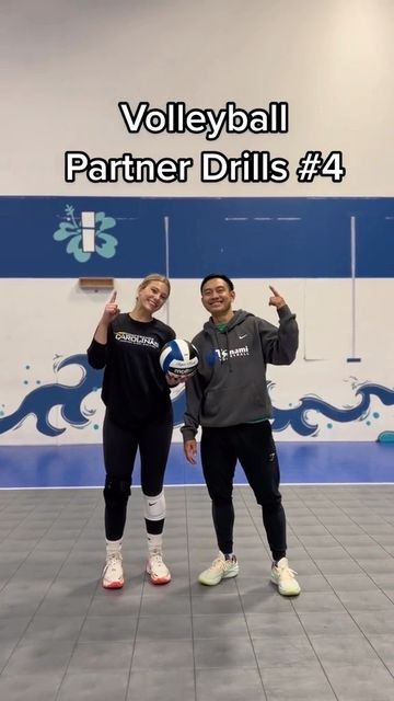 Thong Do on Instagram: "Tag a friend you would do these with! 🏷️ @rachel_mcglamery #volleyball #volleyballdrills #volleyballplayers #volleyballcoach #volleyballlife" Volleyball Drills For Two People, 2 Person Volleyball Drills, Volleyball Partner Drills, Volleyball Drills With A Partner, Volleyball Coach Outfit, Volleyball Drills For Practice, Setting Drills Volleyball, Volleyball Basics, Volleyball Techniques