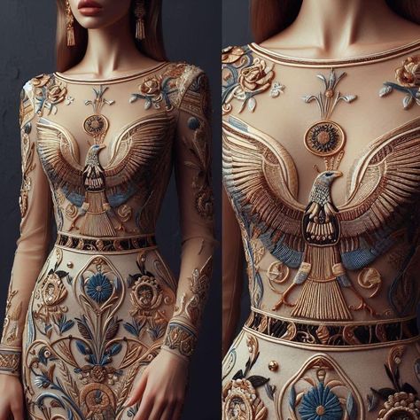 Egyptian Clothing Modern, Egyptian Dress Goddesses, Ancient Egypt Dress, Modern Egyptian Fashion, Egyptian Goddess Dress, History Outfit, Ancient Egyptian Dress, Egyptian Inspired Fashion, Ancient Egyptian Fashion