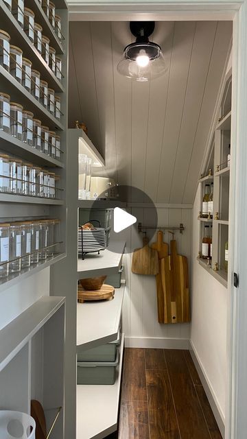 Corey Decker on Instagram: "Have an under the stairs closet? I have a few suggestions." Under The Stairs Coat Closet, Under Stairs Closet Pantry, Small Pantry Under Stairs, Under Stair Closet Ideas, Closet Under Stairs Ideas, Under Stairs Room, Under Stairs Pantry Ideas, Under Stairs Closet Ideas, Understairs Cupboard Ideas