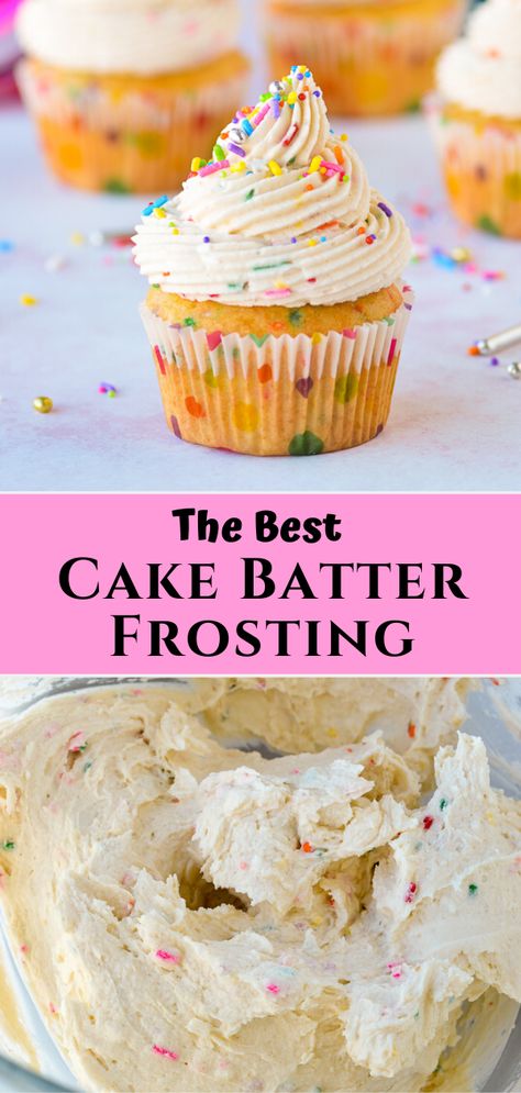 Funfetti Frosting, Frosting Recipes Easy, Birthday Cake Flavors, Cake Frosting Recipe, Boxed Cake, Slow Cooker Desserts, Cupcake Flavors, Best Cake, Cupcakes Cake