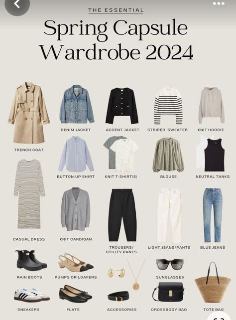 Capsule Wardrobe Women, Spring Summer Capsule Wardrobe, Fashion Capsule Wardrobe, Spring Capsule, Spring Capsule Wardrobe, Summer Capsule Wardrobe, Capsule Outfits, Mode Casual, Wardrobe Outfits